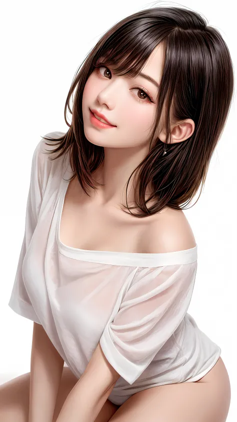 Pee (incontinence: 1.47), Fashion trendy beautiful and attractive woman, Beautiful and charming Chinese woman, Korean (K-POPアイドル), delicate and sexy clavicle, attractive oval face, double eyelid, smart [peach] flower eyes, pink lips, small nose, bare shoul...