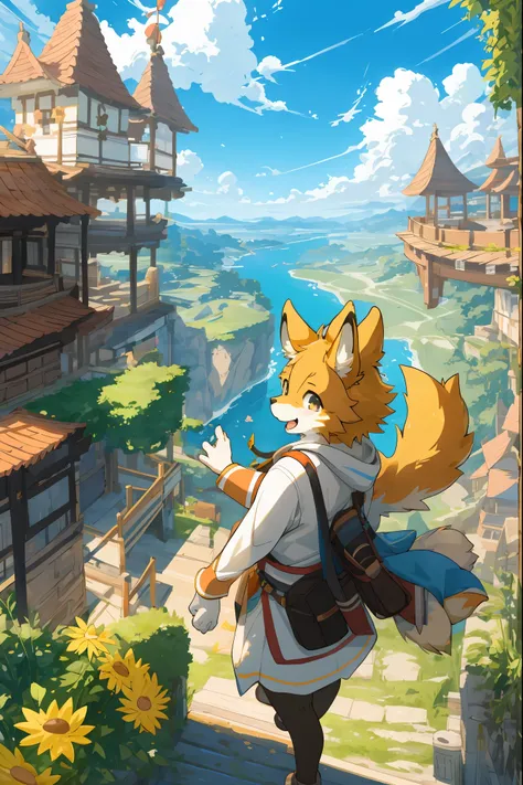 super high resolution, detailed background, World Heritage Site, 6+boys, 6+girls, Happy, joyful, absurdres(Photos of solo travelers)(kemono, furry anthro)cinematic,