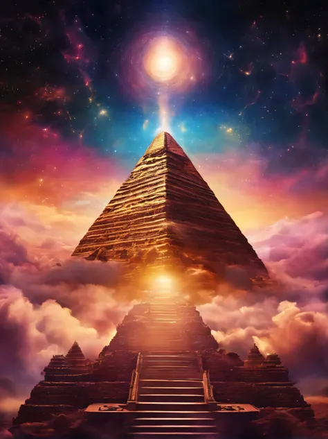 create dreamlike "pyramid temple" in another universe