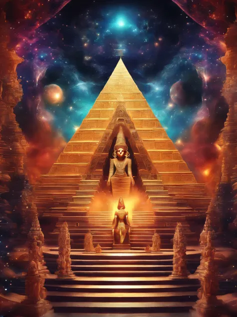 create dreamlike "pyramid temple" in another universe