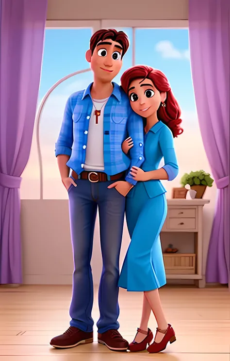 casal romantico, igual aos filmes Disney Pixar