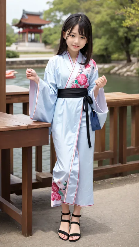 table top, highest quality, 8k, I&#39;m 11 years old, teen, RAW photo, absurd, award winning portrait, smile, smile, alone, idol face, viola lace, gardenia, delicate girl, Upper body,full body shot, Digital single-lens reflex camera, looking at the viewer,...