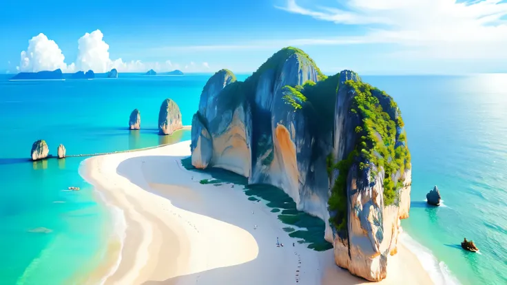 view of the beautiful sea in Thailand