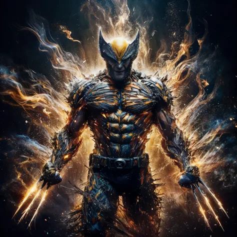 ultra realistic,(long exposure effect,moving effect,slow motion effect).
wolverine, fire, monster, radioactive, energy, full bod...