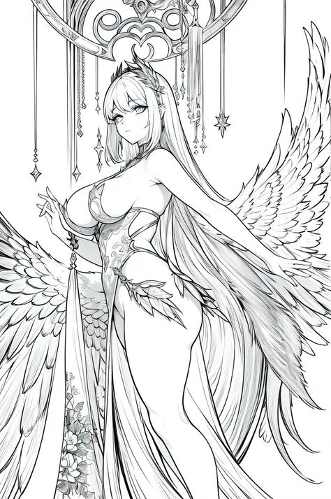 A dark fairy with beautiful wings in an anime art style.. Las alas deben ser ultradetalladas y fascinantes., Parecido a una obra de arte. This dark fairy should exude a sexy and mysterious aura., con un toque de elementos NSFW. She should be portrayed wear...