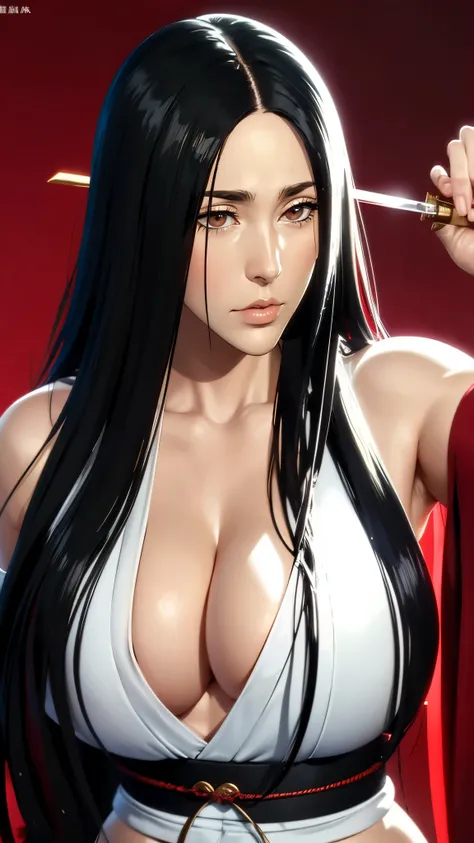 （（（完美figure，figure，（（（bleach，black japanese clothing, red eyes,unohana））），s型figure:1.7））），((masterpiece)),high resolution, ((bes...