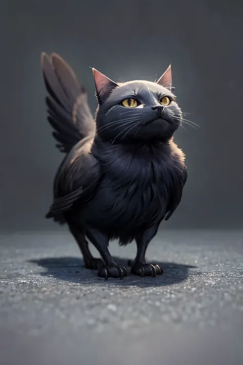 cat,crow,character,small,animal.without human,