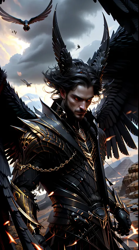 (high quality), photorealistic, (oil painting)
jewelry, (solo),
(dynamic pose), towards right, ((hell gate)), fire, hell landscape, (the underworld), (dark landscape),
anubis, egyptian jackal headed god, anthro, muscular, (holding golden scales), dynamic p...