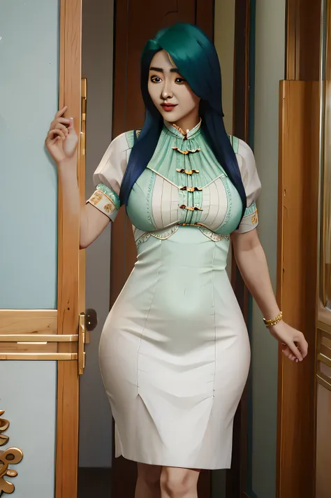 hermoso, viejo, Ropa coreana, Saludo, ancho, Curvas pronunciadas, piernas gorditas, cuerpo delgado, ropa color menta. hermoso, antiguo, oppai, vestido coreano, por menta, Saludo, long por menta, Curvas pronunciadas, piernas gorditas, cuerpo delgado, ropa d...