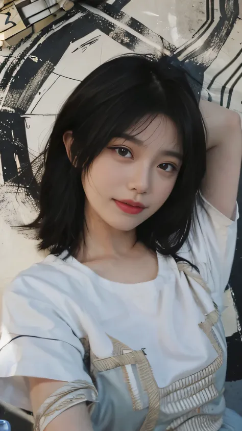 ((best quality, 8k, masterpiece: 1.3)), focus: 1.2, perfect body beautiful: 1.4, (layered hairstyle: 1.2), (dark street: 1.3), Highly detailed facial and skin textures, whole body, beautiful eyes, double eyelids, skin whitening, long hair, (round face: 1.5...
