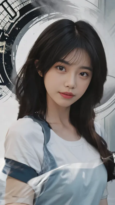 ((best quality, 8k, masterpiece: 1.3)), focus: 1.2, perfect body beautiful: 1.4, (layered hairstyle: 1.2), (dark street: 1.3), Highly detailed facial and skin textures, whole body, beautiful eyes, double eyelids, skin whitening, long hair, (round face: 1.5...