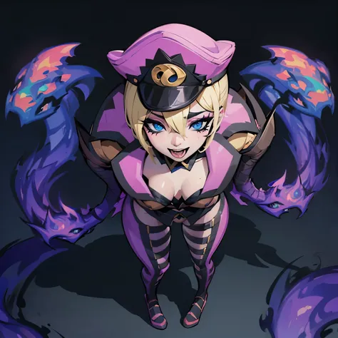 Evelynn from league, thick thighs, cum, cumming, orgasm, nude, cum all over, full body, standing up straight