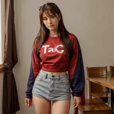 Misato de evangelion en ropa interior