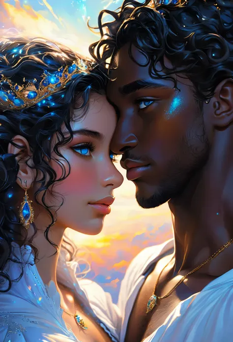 novel in a celestial landscape, le titre est another chance, jeune couple (((darkskin))) amoureux de 25 ans qui se fait un calin...