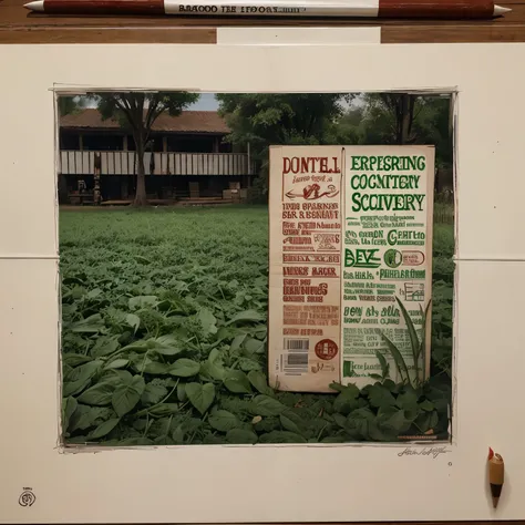 Artistic drawing about food security