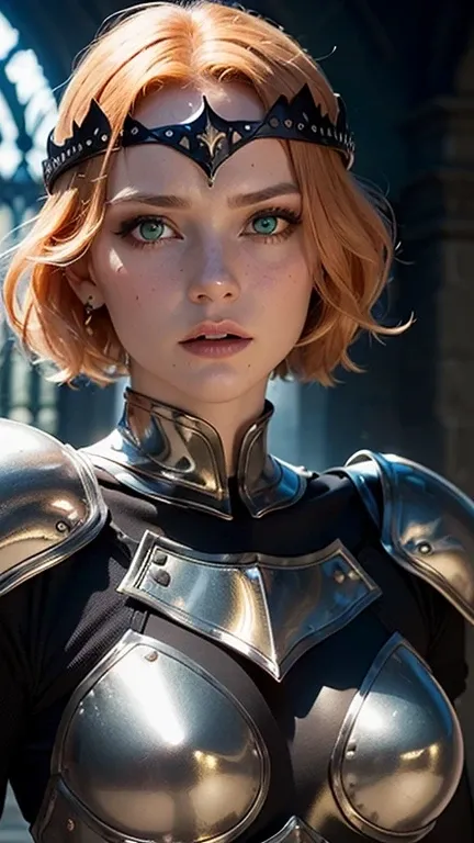 ((best quality: 1.5)) ((masterpiece: 0.8)), intricate details, sharp focus, professional, photorealistic, real life, realistic representation of the face, ((((solo, 1girl) muscular assassin, golden hour, (albino skin, intense expression, god rays, [flat ch...