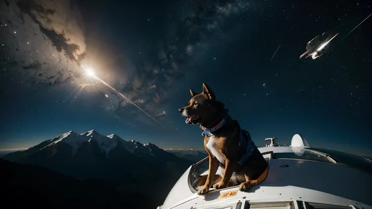 space travel dog