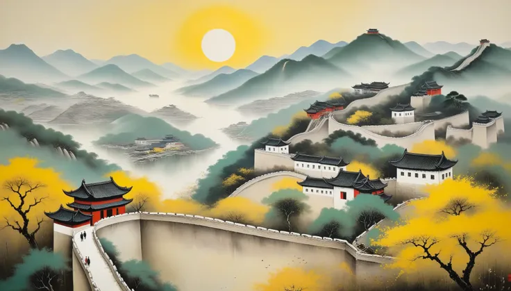Wu Guanzhong,People from Yixing, Jiangsu,Create oil paintings《old wall》,Committed to landscape oil painting creation,and explore the nationalization of oil painting,He tried to bring out the intuitive vividness of European oil paintings in depicting nature...