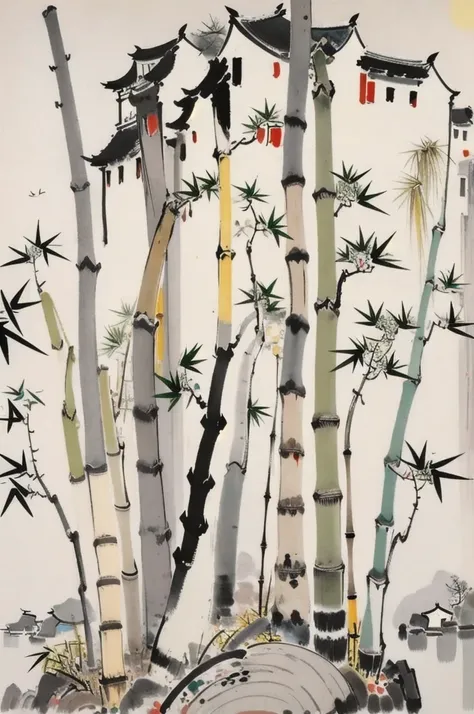 masterpiece,best quality,WuGuanZhong,bamboo,