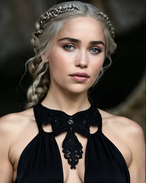 Royal Satin dress, Perfect eyes, flawless Beauty, pierced eyes, Masterpiece, Daenerys Targaryen, Gorgeous woman, queen, Queen Lady, Princess of Dragonstone, black mole on breast, The Unburnt, Queen of Meereen, Queen of the Andals, the Rhoynar and the First...