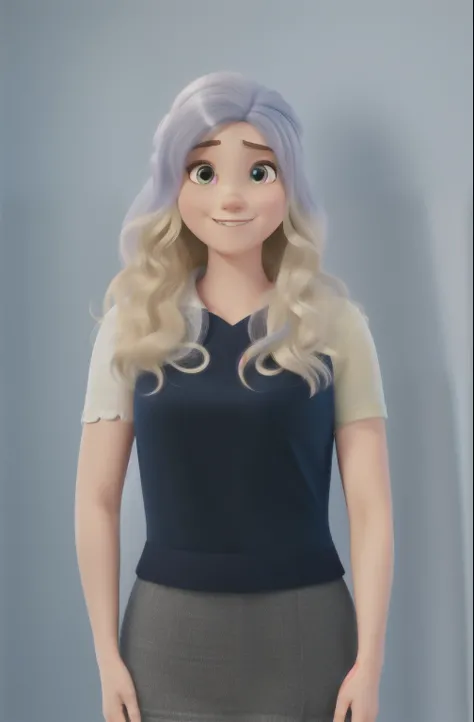 Uma mulher de roupa social, estilo disney pixar, melhor imagem, alta qualidade