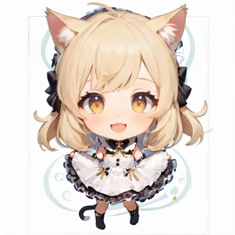 anime character of cat ears girl wearing cat ears and dress, cute anime cat girl, cute!! little!!! cat girl, anime cat ears girl...