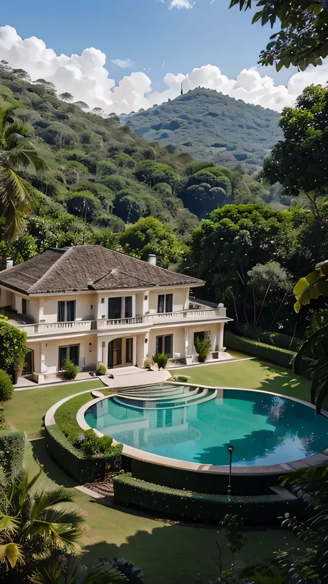 a very luxury villa in the jungle 