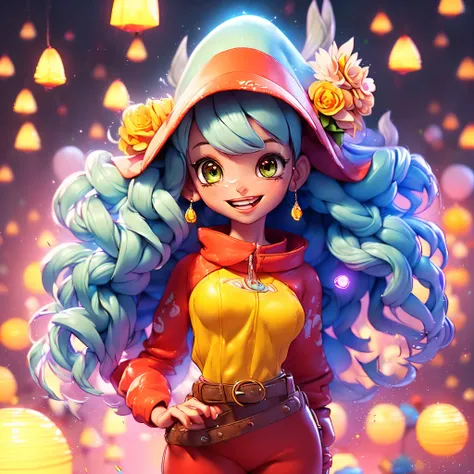 African Retro Dance Stage gorgeous pin up emo Amber (Afro short-bulb dreads frange pink epic brights eyes Ultra-detailed eyes) (gorgeous sassy it girl) fancy jewelry onyx (((magical Lys ❤top❤ pearl spinel hard-leather opal jacket tiny chest))) (perfect Bri...