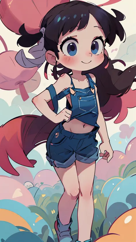 masterpiece, beautiful, 4k, detailed, intricate details, , shota, overalls, jean overalls, cuffed overalls, long straight hair, ...