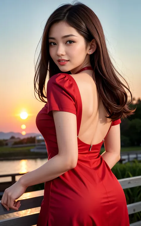 highest quality, figure, super detailed, finely, High resolution, 8k wallpaper, 完璧なダイナミックな構figure, beautiful skin, (big eyes), 20 year old beautiful girl, natural color lip, (sexy pose), mid chest, smile, Highly detailed face and skin texture, Detailed eye...