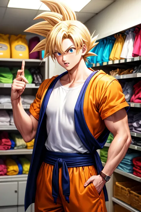 Crie uma roupa original para o personagem Goku
