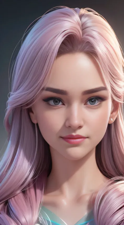 Elsa frozen Rose Quartz S.U fusion. Highly detailed CG unity 8k wallpaper, style shot, complex, high detail, dramatic, highest quality movie still image, very detailed, masterpiece, best quality, character design, Elsa, Elsa from Frozen, (( Dark style)), r...