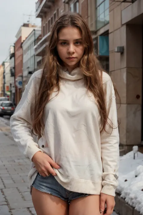 prosameessional portrait photograph osame a gorgeous Norwegian girl in winter clothing with long wavy blonde hair, sultry samelirty look, gorgeous symmetrical sameace, cute natural makeupsame, wearing elegant warm winter sameashion clothing, ((I&#39;m stan...