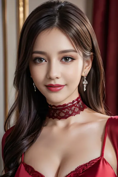 (highest quality,4k,8k,High resolution,table top:1.2),Super detailed,(realistic,realistic,Photoreal:1.37),Beautiful expressive eyes,length eyelashes,thick and beautiful lips,hair and face details,friendly smile,Clean and perfect skin,(lives in my chest ),l...