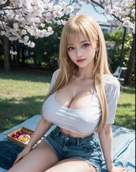 1girl, (Blue Eyes), (smiling :1.2), (Sana Minatozaki), (beautiful makeup :1.2), wide hips, Big tits, big ass, (Best Quality, 8k, Masterpiece: 1.3), Clear Focus: 1.2, Perfect Body Beauty: 1.4, strong abs, Highly detailed face and skin texture, detailed eyes...