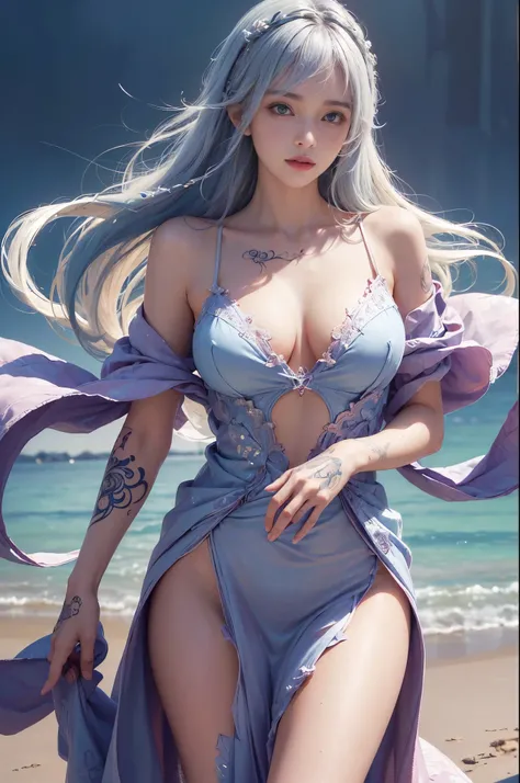 (1 girl, body covered in words, physical words:1.1, Tattooed (word) upon body:1.2),(tmasterpiece:1.4, Best quality at best),mediuml breasts,(Complicated details),Unity8k wallpapers,ultra - detailed,(pastelcolor:1.3),Beautiful and beautiful,ssee-through (Th...