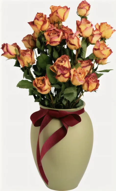 there is a vase with a bunch of roses in it, i dream of a vase flowers, exploding roses, decorative roses, very romantic, inspired by François Boquet, rose, 3156350975, 3274589695, bouquet, nebulous bouquets, luscious brushstrokes