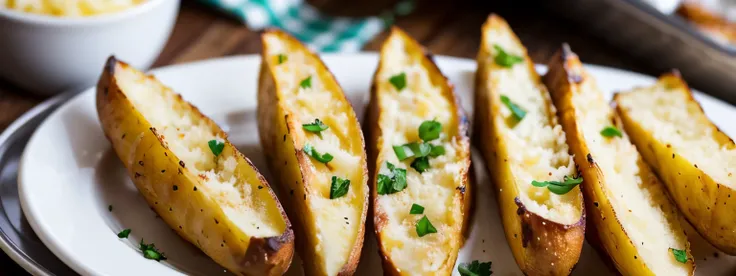 Baked Garlic Parmesan Potato Wedges
