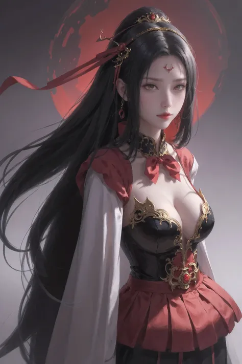 anime girl in red shirt and black tie posing for a photo, by Yang J, extremely detailed artegerm, Rin Tohsaka, artegerm jsc, guweiz style artwork, beautiful digital art, artegerm. High detail, range murata and artegerm, style artegerm, even model | arteger...