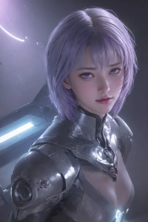 full body,(best quality,4k,8k,highres,masterpiece:1.2),ultra-detailed,(realistic,photorealistic,photo-realistic:1.37),rei ayanami,adult version,30 years old,evangelion body suit,dark,long purple hair,beautiful detailed eyes,beautiful detailed lips,extremel...