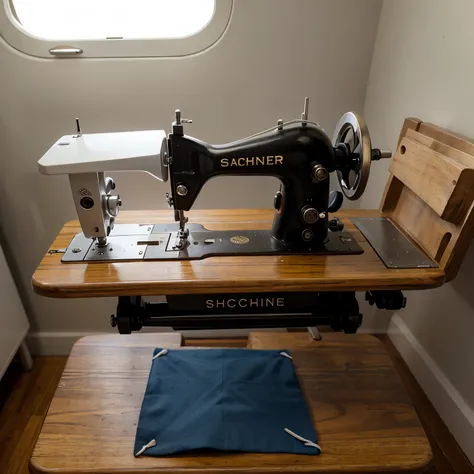 1 sewing machine, 1 small plane and 2 jacks