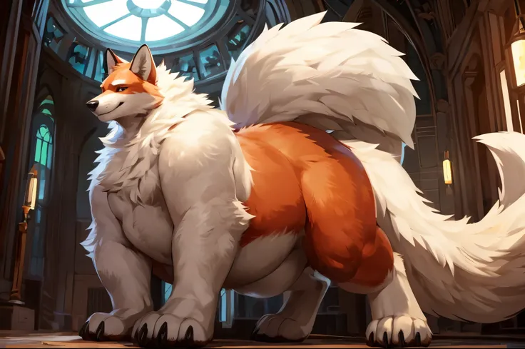 4k ultra quality, 4k full body view,(ultra high detailed body),strong fox, detailed body,by mystikfox61, by glitter trap boy,feral paws, by bebebebebe,by morethreedee, by seibear,(thick thigh),(chubby thigh),thicc thigh,thick legs,chubby legs,thicc legs,ma...