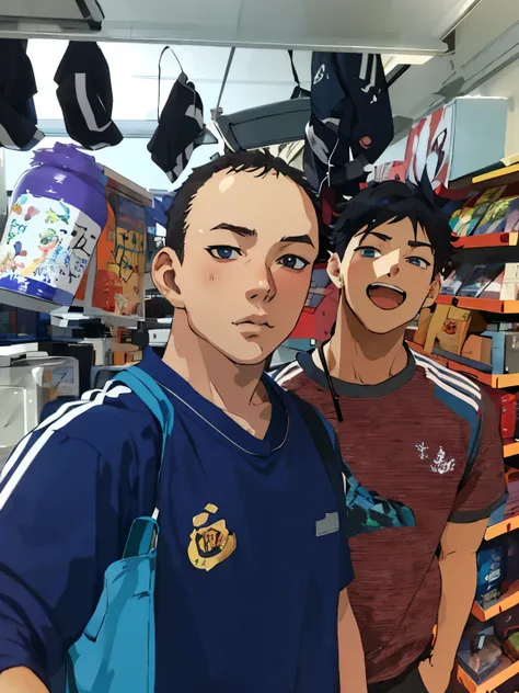 anime art duo boy