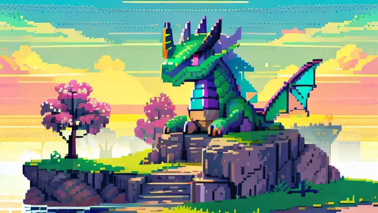 pixel art: spyro le dragon