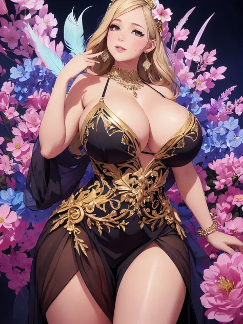 最高のmasterpiece、beautiful美しさ, 3D 2 dimensions, rich, blonde, skirt, stockings, high heels, star、(Highly detailed CG Unity 8K wallpaper),(masterpiece), (最high quality), (Super detailed), (best work),(best shadow), (sharp eyeliner, eye shadow, fine eye:1.1), ...