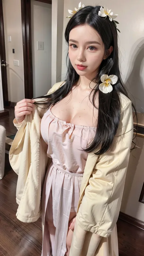 1 girl,alone, Gorgeous Hanfu, pastel colors