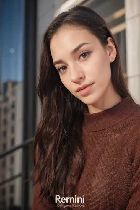 femme arafée avec de longs cheveux noirs et un pull marron, photo de profil, portrait en tête, photo de tête, Alanis Guillen, Portrait de Sophie Mudd, photo de têtegraph, Close-up of the head portrait, detailed portrait shot, portrait professionnel, Close-...