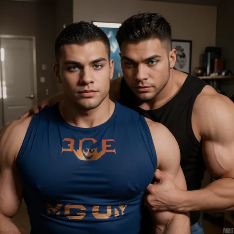 #gore #buff #werewolf #gay #kemono #Big muscles #handsome young man #Very scary #two people #lust # #Wolf Man #omega male #buzz cut #Stay home clothes #lobo #eye-catching#make you horny#looks friendly #big muscles #blue eyes #brown eyes #Two people #gayman...