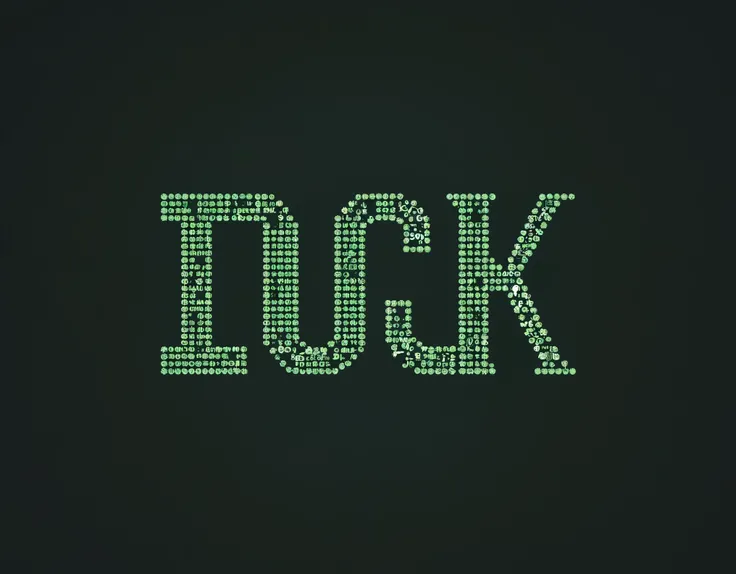 Pixel font，（Letter &quot;luck&quot;），Pixel-style fonts derived from video games are &quot;restricted&quot; fonts，8X8 pixel monospaced font with the same character width，Usually, a stroke or projected pixel grid is added to the outermost circle of pixel let...