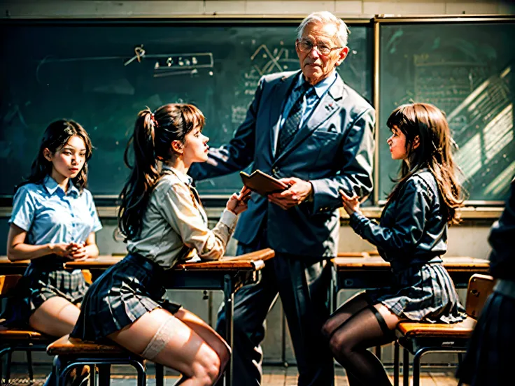 catholic school classroom old man teacher have pant , is the teacher is a man, in a catholic school room there is an old school ...